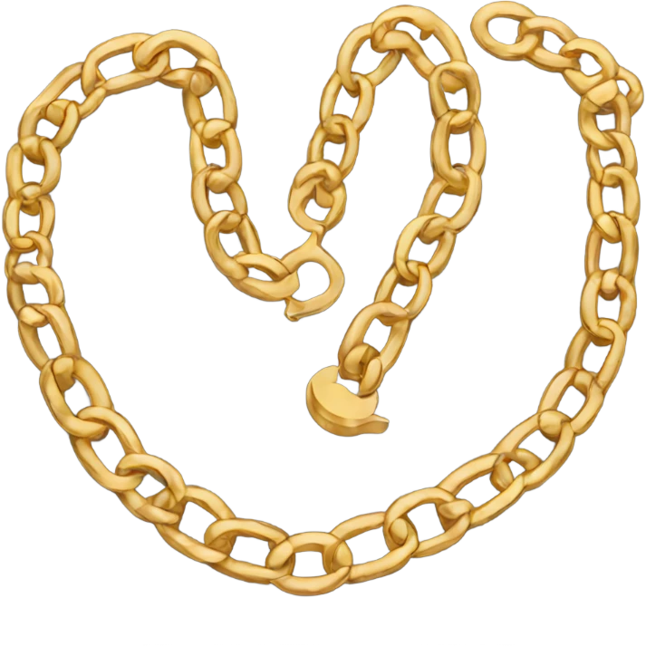gold chain necklace emoji