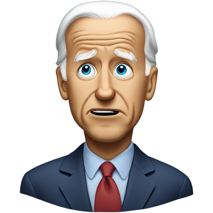 Joe Biden looking lost emoji