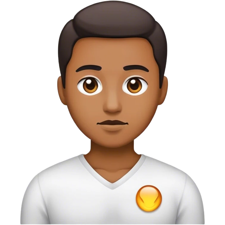 Black labour with a white chest  emoji