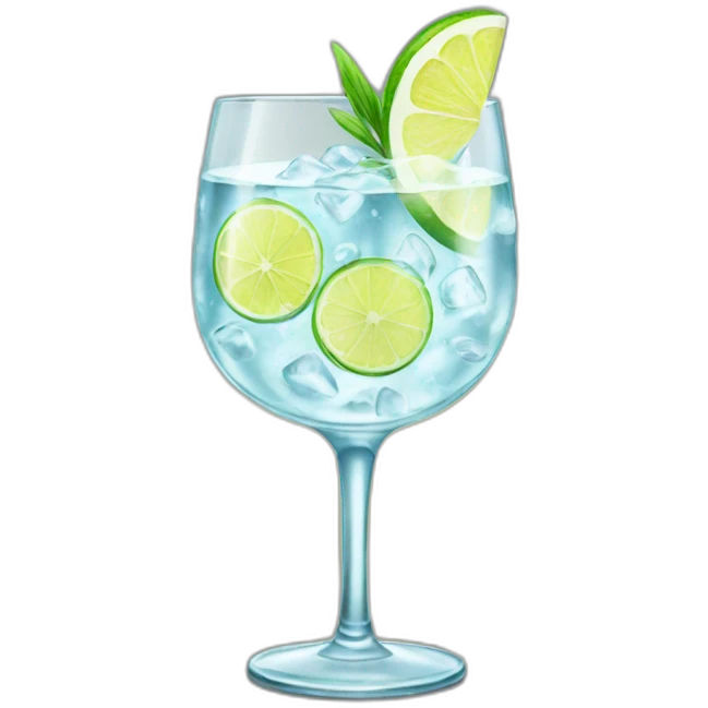 gin tonic glass emoji