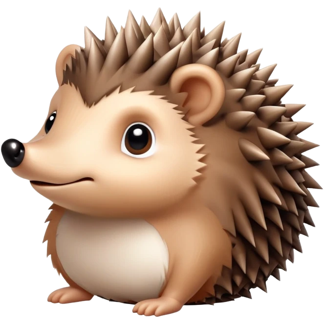 cute hedgehog with spiky back emoji