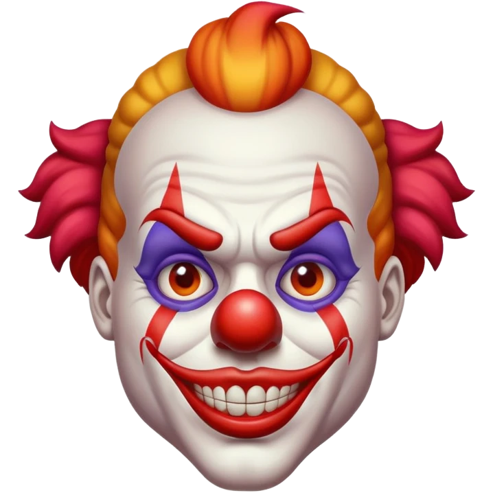 Buff handsome clown emoji
