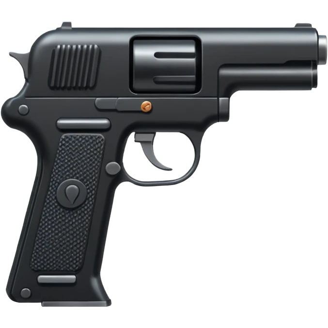 чёрный пистолет emoji