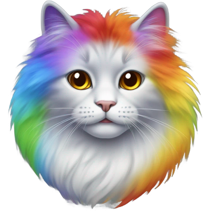 Rainbow cat emoji