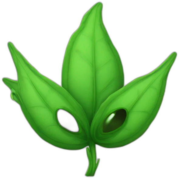 alien weed emoji