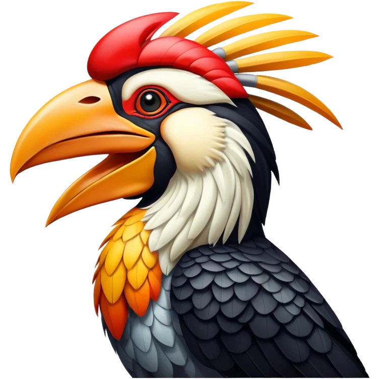 A hornbill emoji