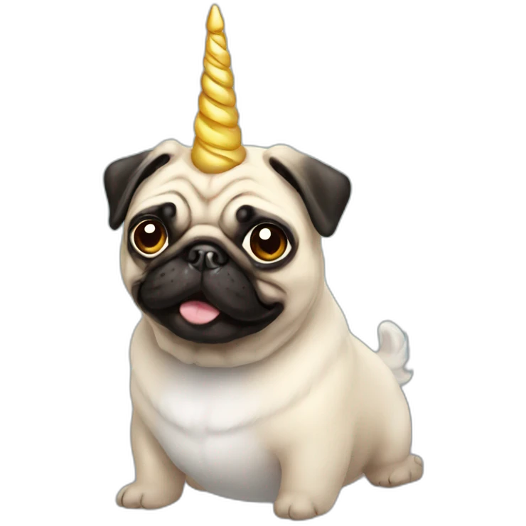 pug unicorn emoji