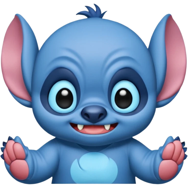 crie um memoji do personagem stitch onde ele esteja de pijama com carinha de sono emoji
