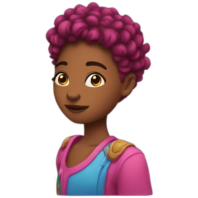 Colorful love emoji