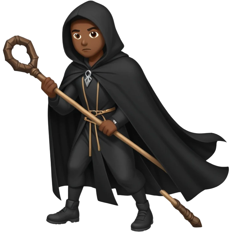 afroamerikan do the staff drag emoji