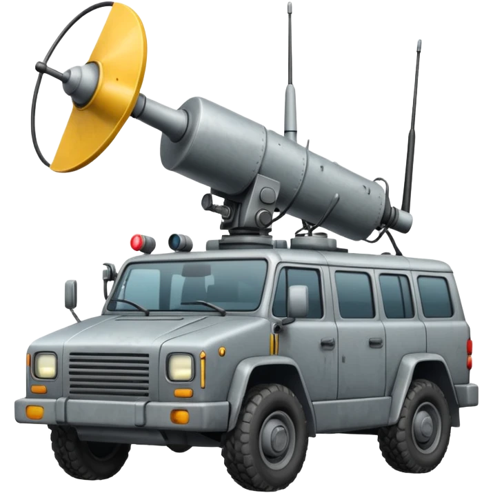 vehicle with electronic warfare equipment without gun emoji
