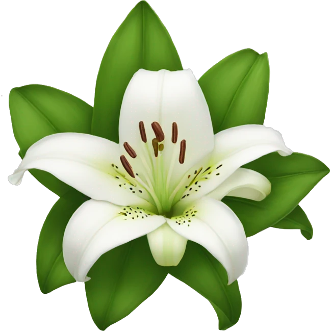 Lily flower emoji