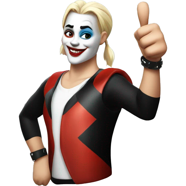 Harley Quinn thumbs up  emoji
