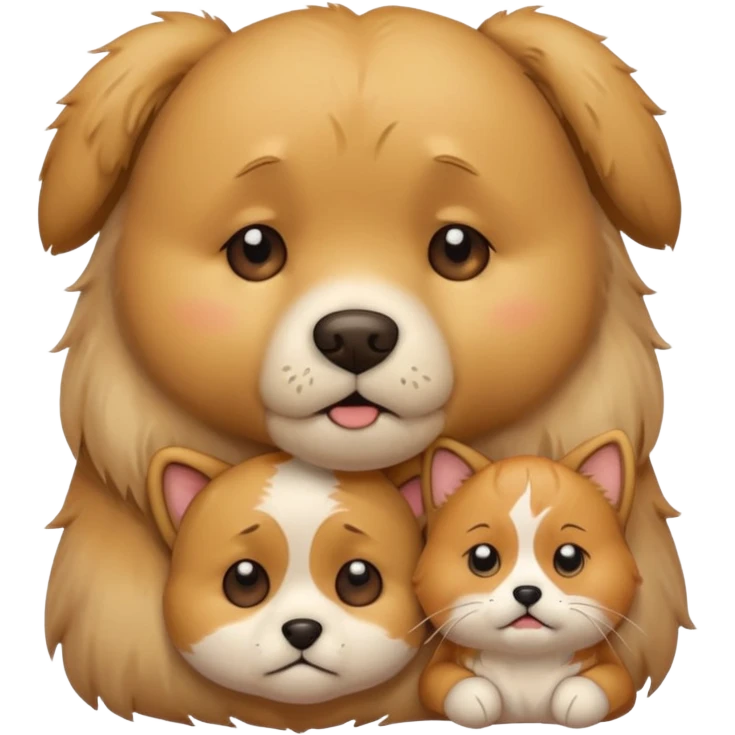 a teddy and a cute dog and cat crying emoji
