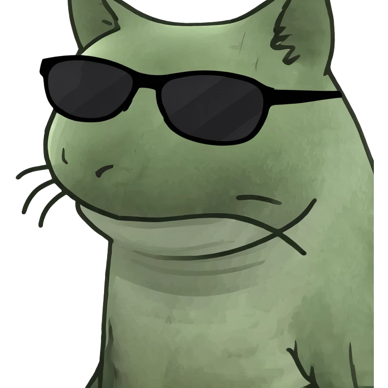 Cat with sunglasses emoji