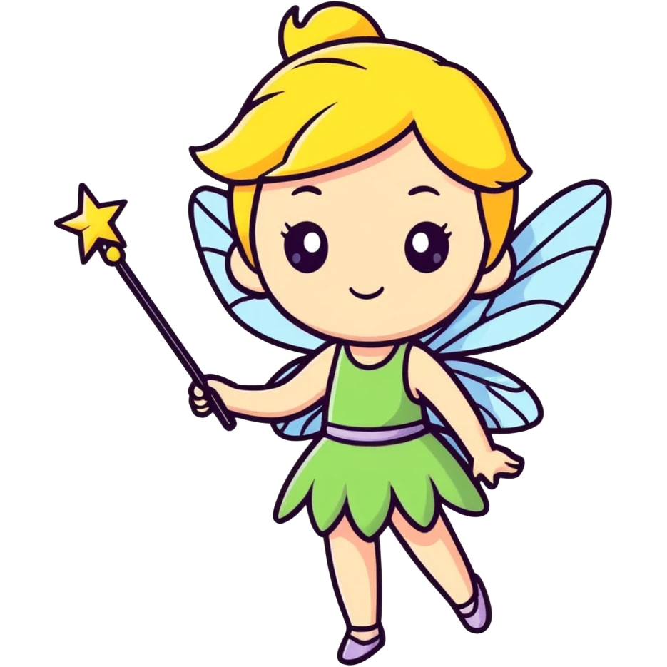 Fairy with wand emoji