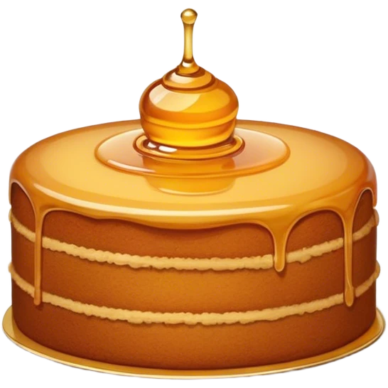 Honey cake emoji