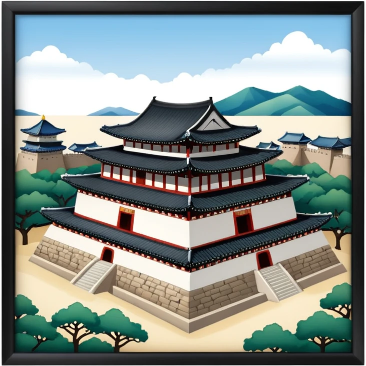 South Korea suwon Hwaseong Fortress Palace emoji