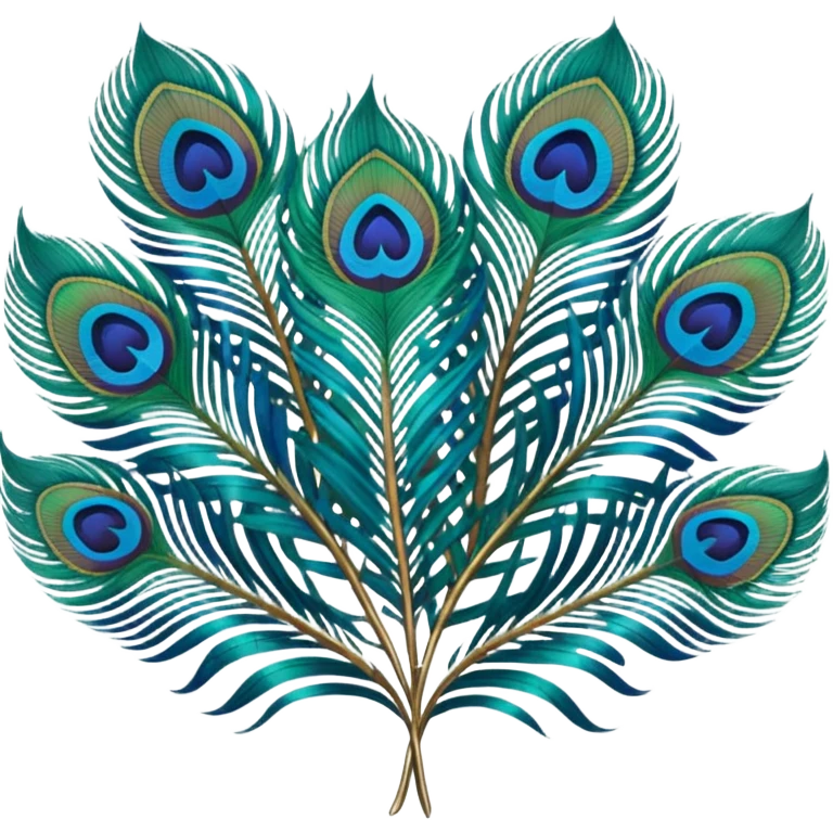 Peacock feathers emoji