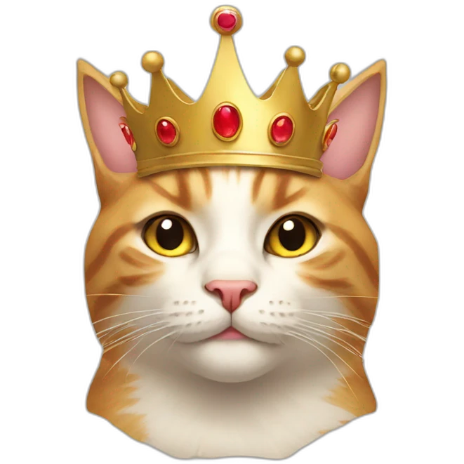 cat with crown emoji