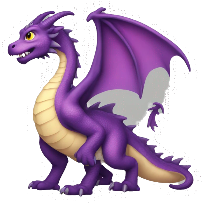 Dragon with missing tail emoji