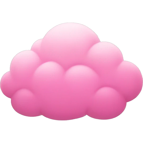 Pink cloud emoji
