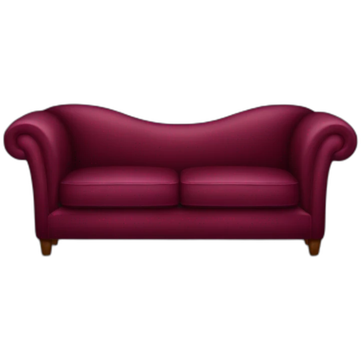 burgundy sofa emoji