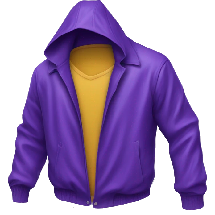 Purple rain jacket emoji