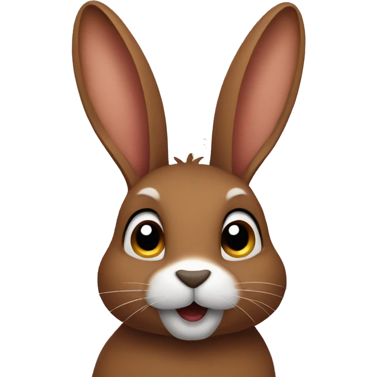 brown rabbit  emoji