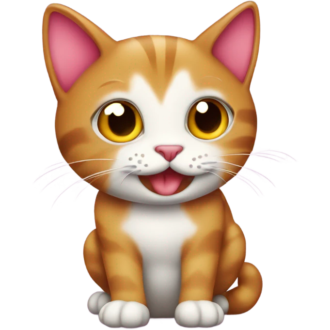 Valentine’s Day cartoon cat emoji