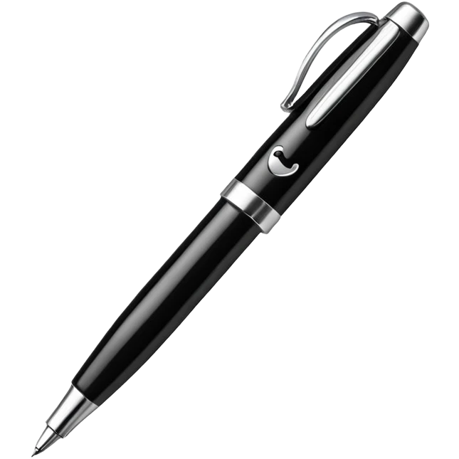 Pen with smiling face emoji