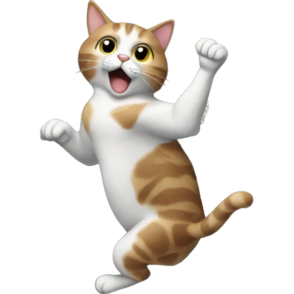 Cat rock climbing  emoji