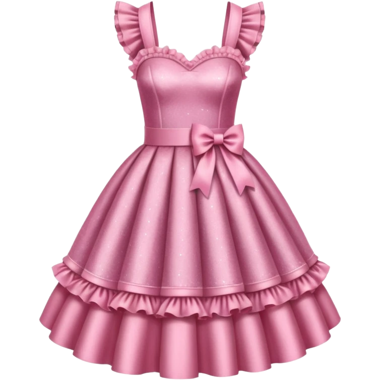 Lolita dress, glitter emoji