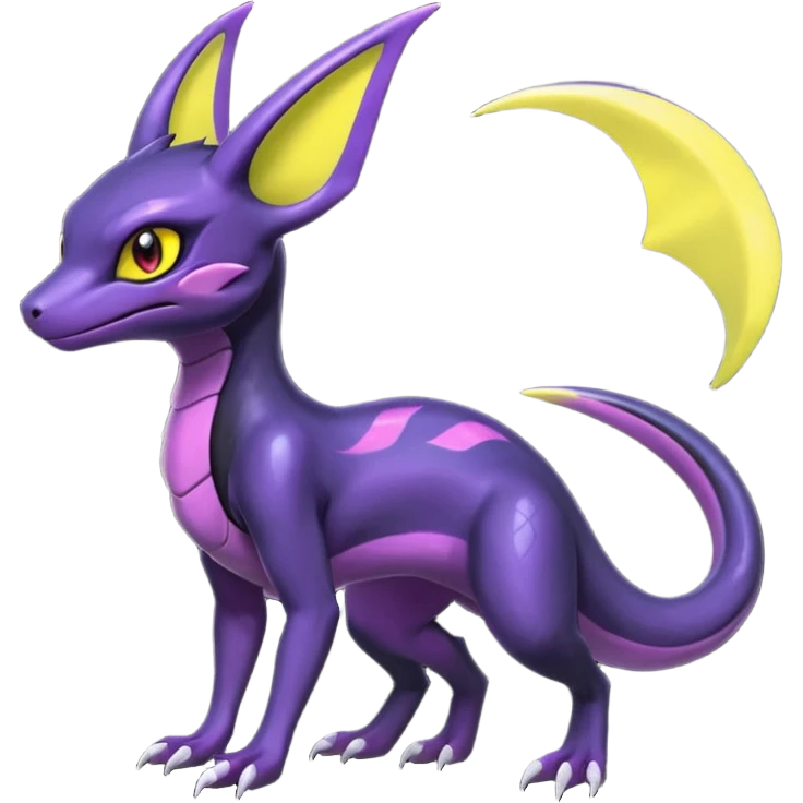 Shiny Salandit-Noivern-Umbreon-Hybrid (Full body) emoji