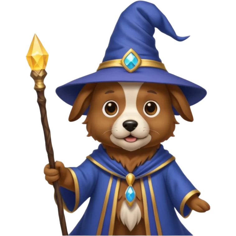 Dog wizard emoji