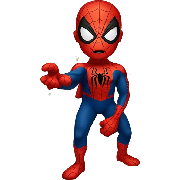 Spiderman con muchas estrellas  emoji