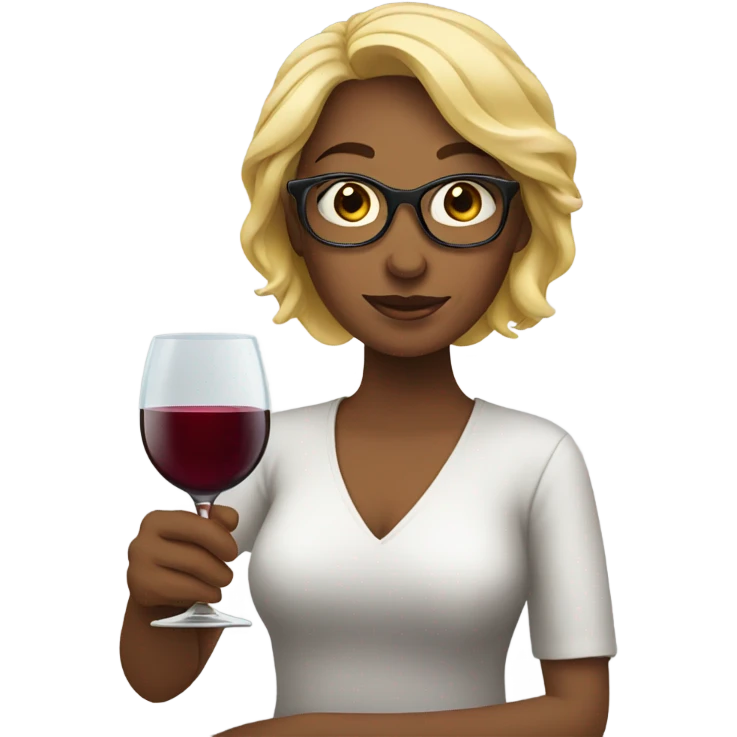 women holding wine emoji