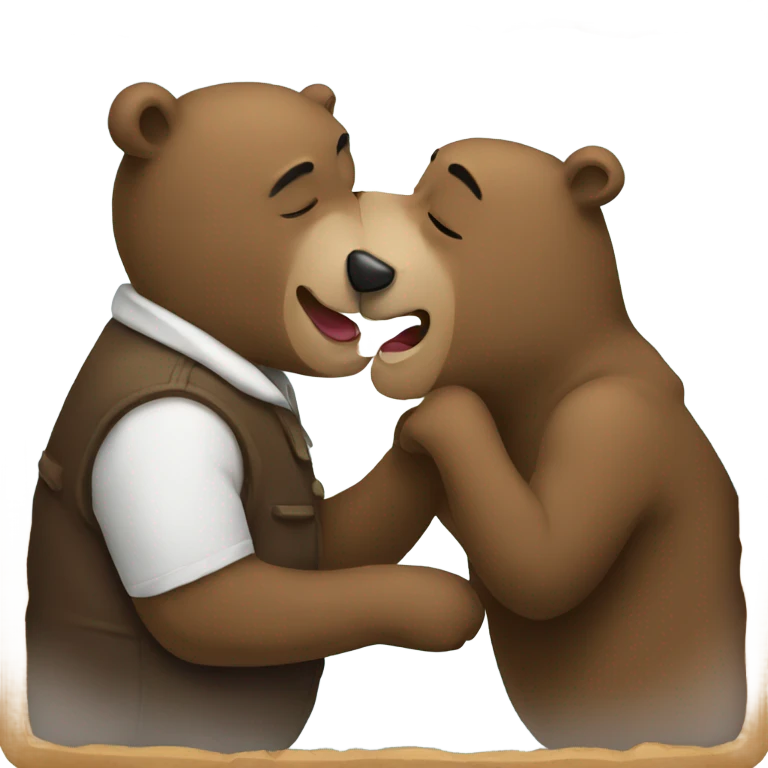 Bear kiss emoji