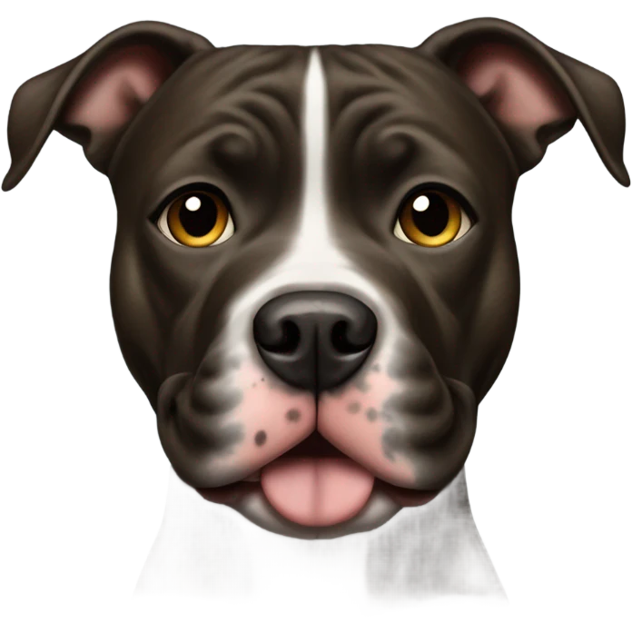 American pitbull terrier dark brindle emoji