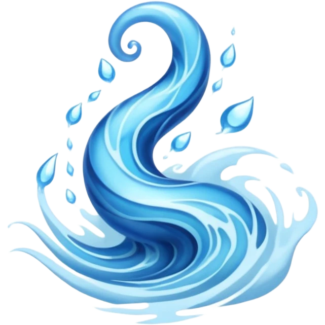 water elemental tattoo emoji