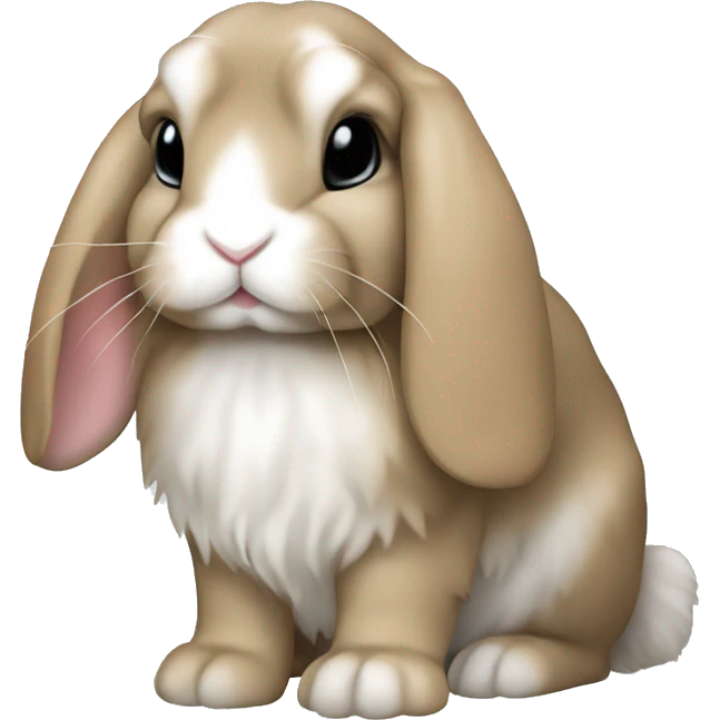rabbit mini lop emoji