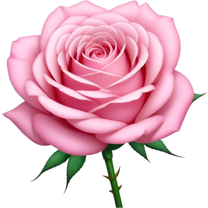 Pastel pink Rose  emoji