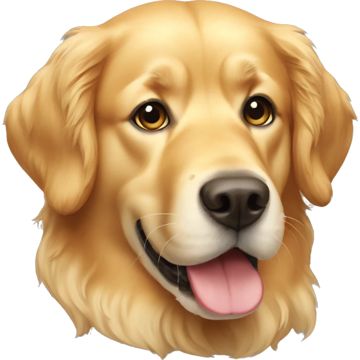 Golden retrive dog emoji