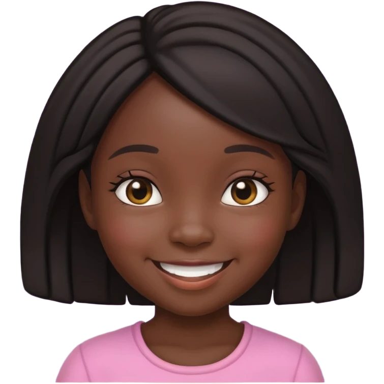 small girl black emoji