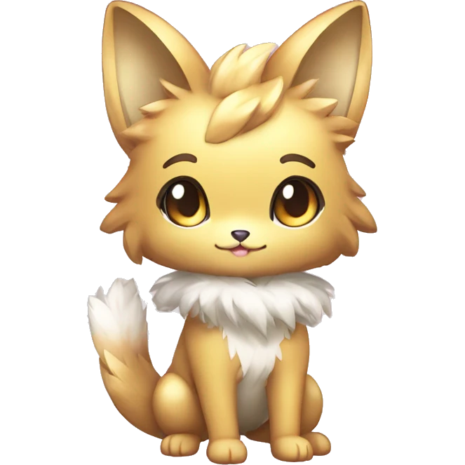  High quality detailed Cute Cool Kawaii stylish Pretty Chibi Fur-Sona Shiny Colorful Sparkly Fakemon Full Body emoji