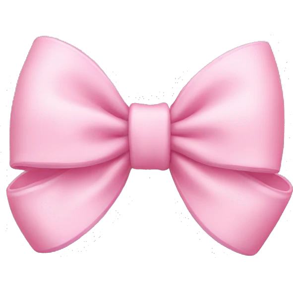 Baby Pink bow emoji