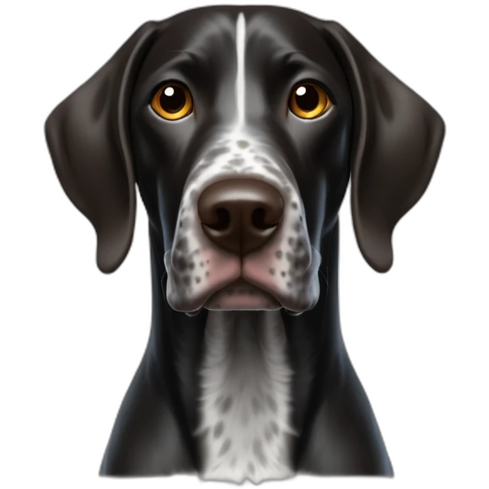 Black German Shorthaired Pointer emoji