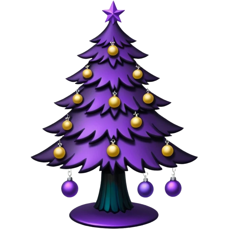 goth christmas tree emoji