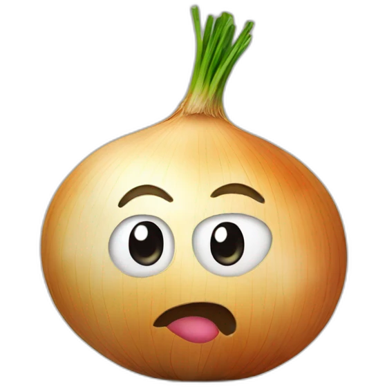 Onion with face  emoji