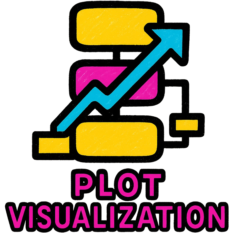 icon for infographic card: Plot Visualization, a flowchart of the plot structure emoji
